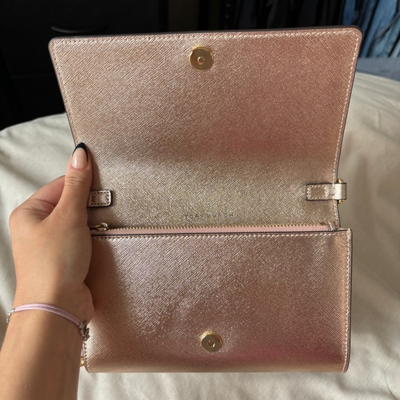 NEW Tory Burch Emerson Chain Wallet Crossbody Shoulder Bag - Rose Gold - Picture 9 of 12